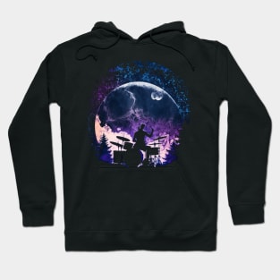 Drumming in the Moonlight Hoodie